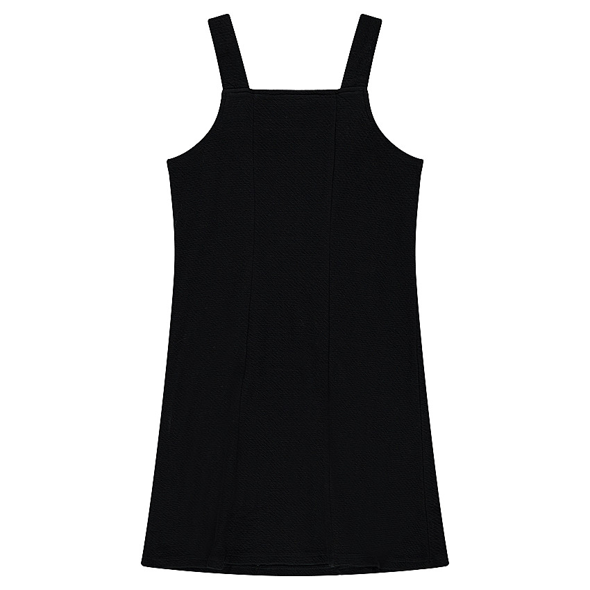 Junior - Robe en maille gaufrée à bretelles réglables 