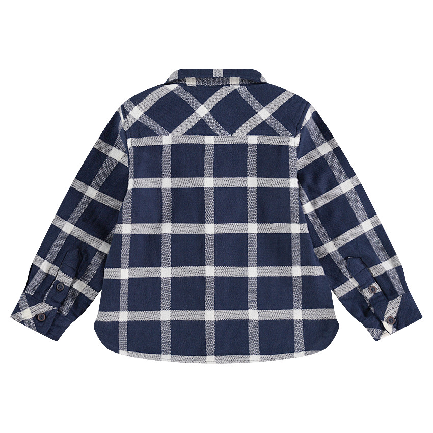 Chemise manches longues en flanelle à carreaux 
