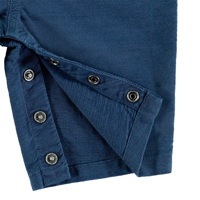 Salopette courte en toile 