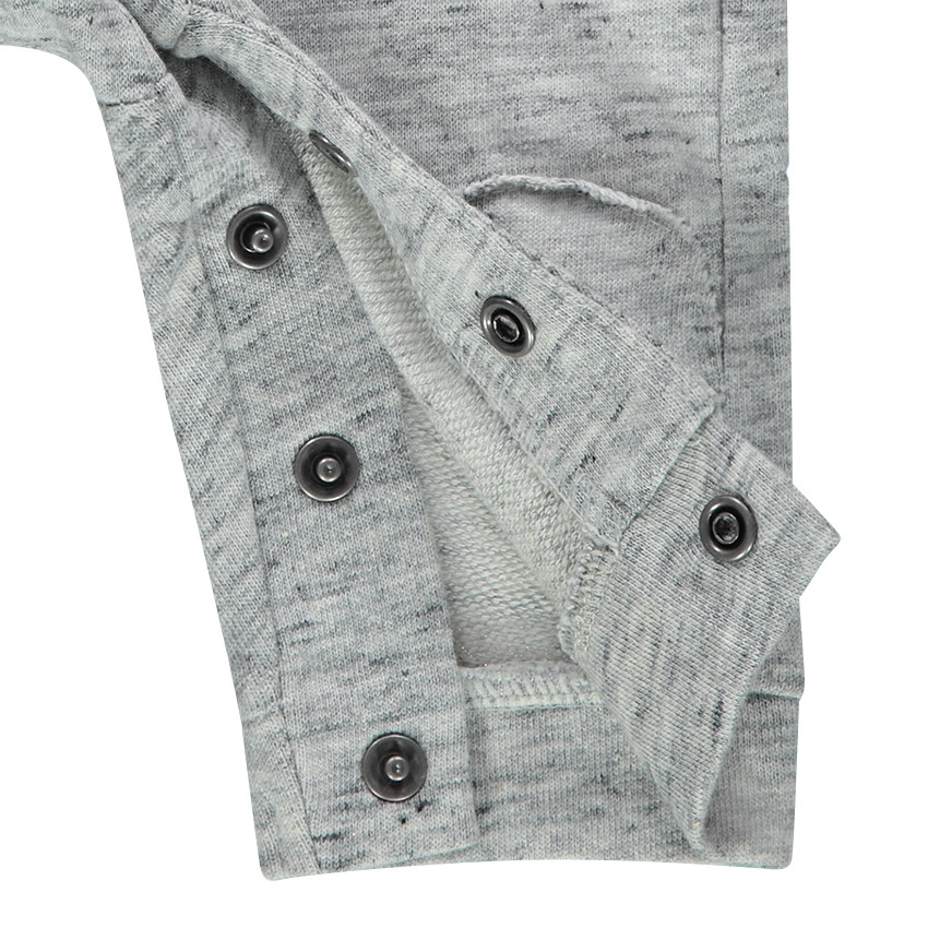 Tee-shirt manches longues avec robots printés et salopette en molleton 