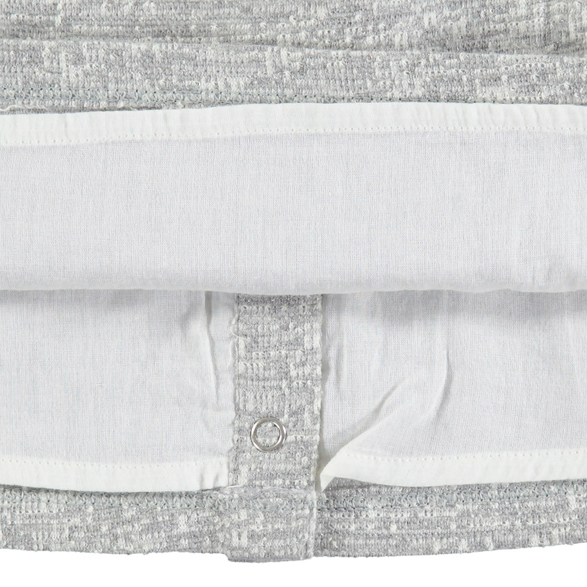 Robe manches longues en maille fantaisie avec Smiley printé 