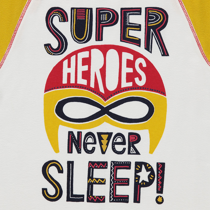 Pyjama en jersey avec print super-héros 