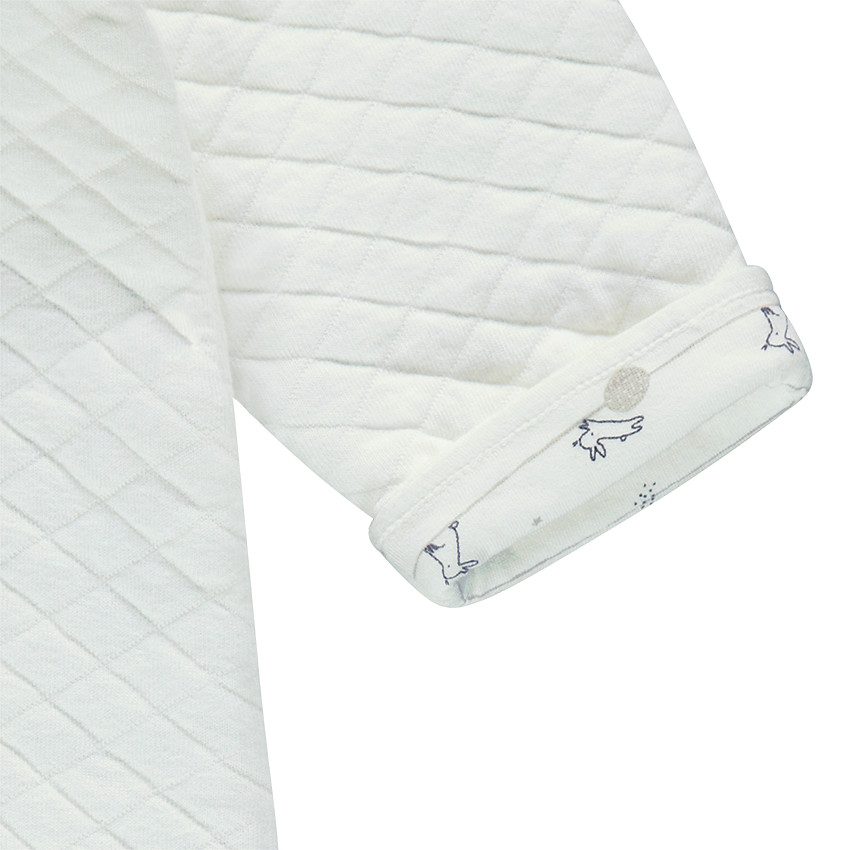 Pilote à capuche en jersey avec doublure imprimée 