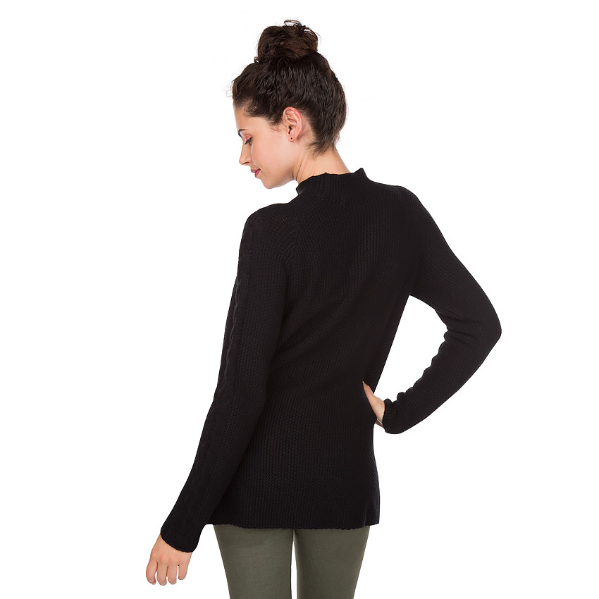 Pull de grossesse en tricot à col montant 