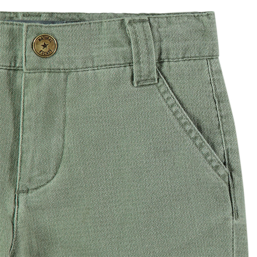 Bermuda dessus genoux en coton fantaisie 