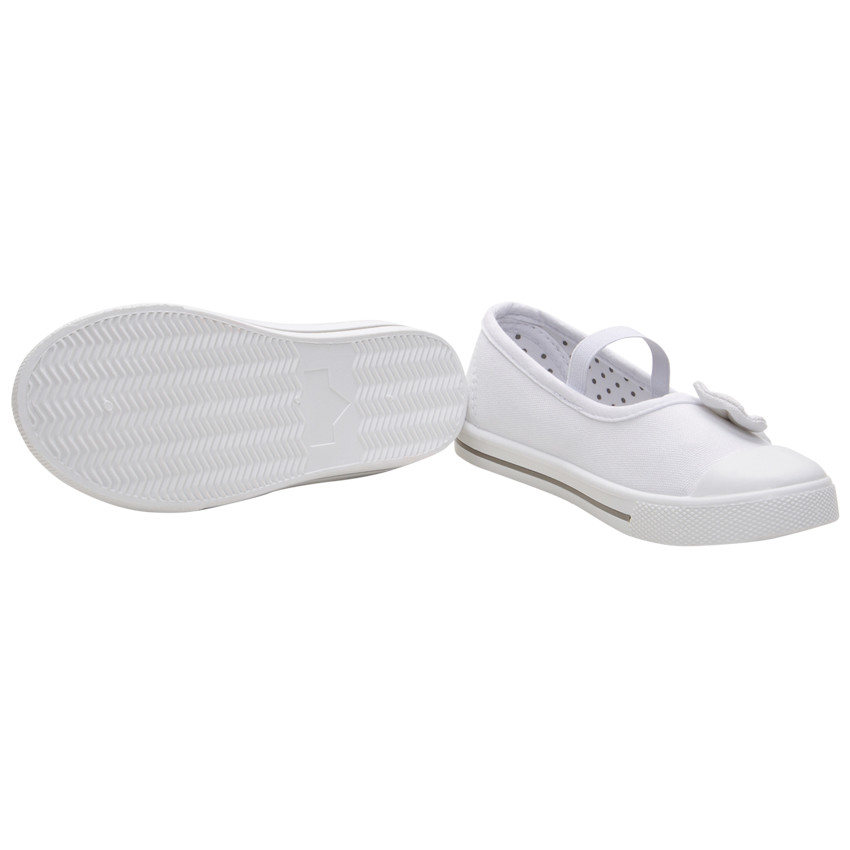 Babies en toile à noeud et lanière élastiquée 