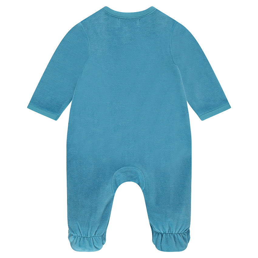 Lot de 2 dors-bien en velours rayé/uni avec print 