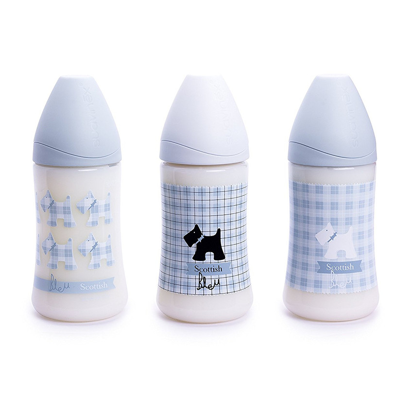 Biberon collection Scottish 270ml - Bleu 