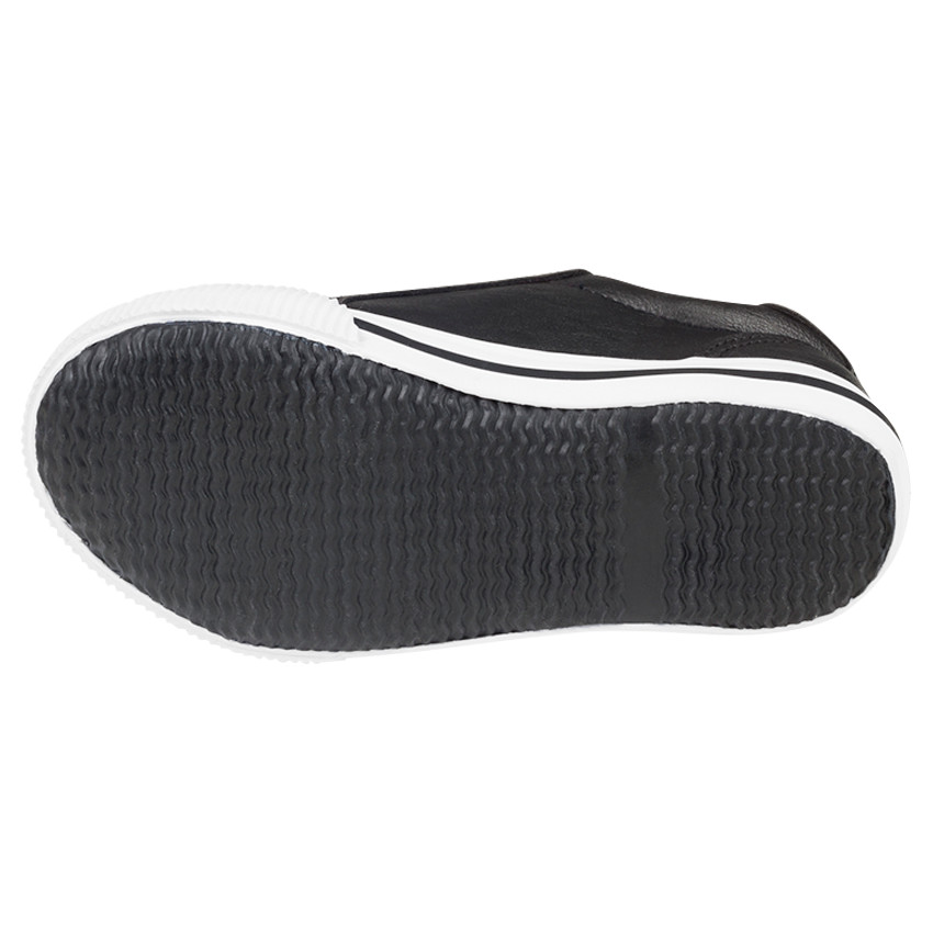 Baskets basses aspect cuir à scratchs print drapeau 