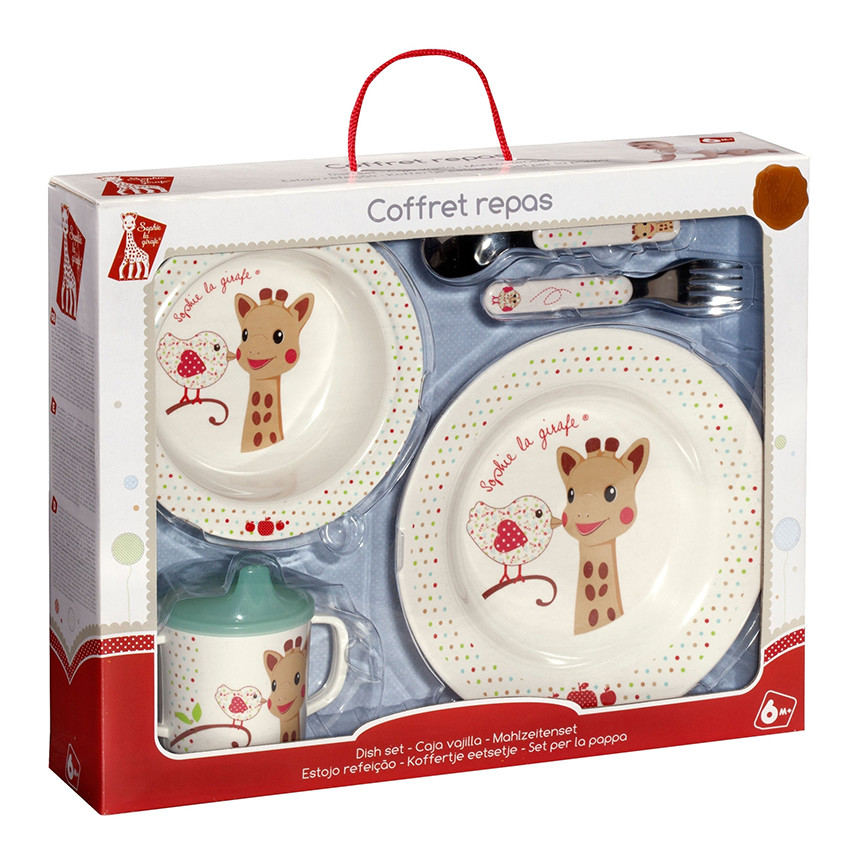Coffret repas 5 pièces Sophie la girafe - Kiwi 