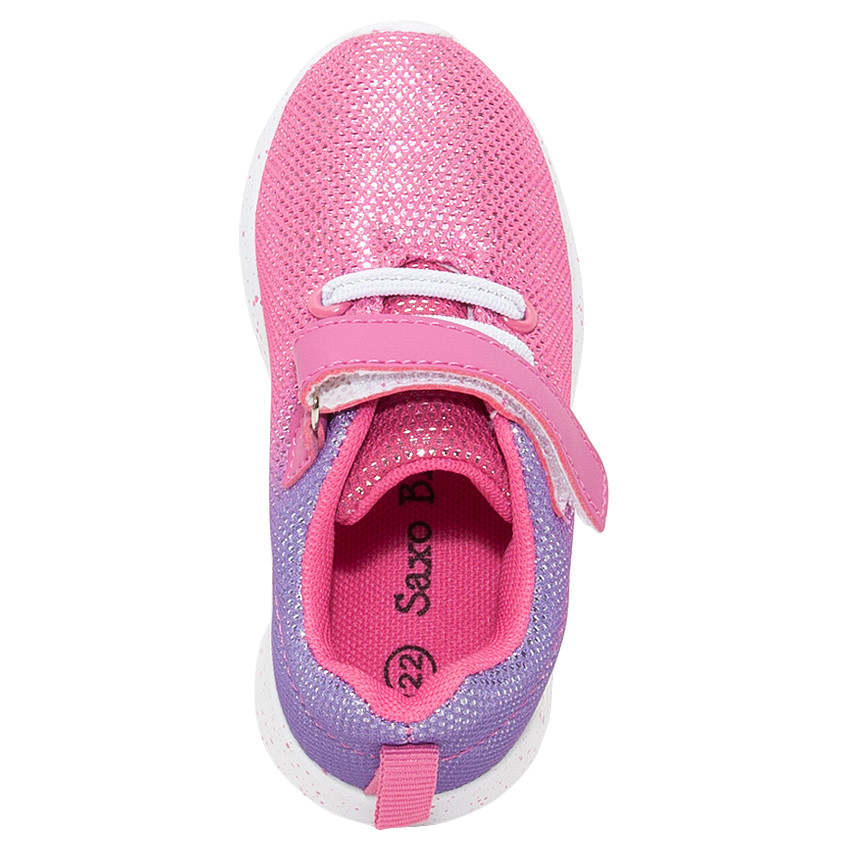 Baskets basses fantaisie à lacets élastiques 