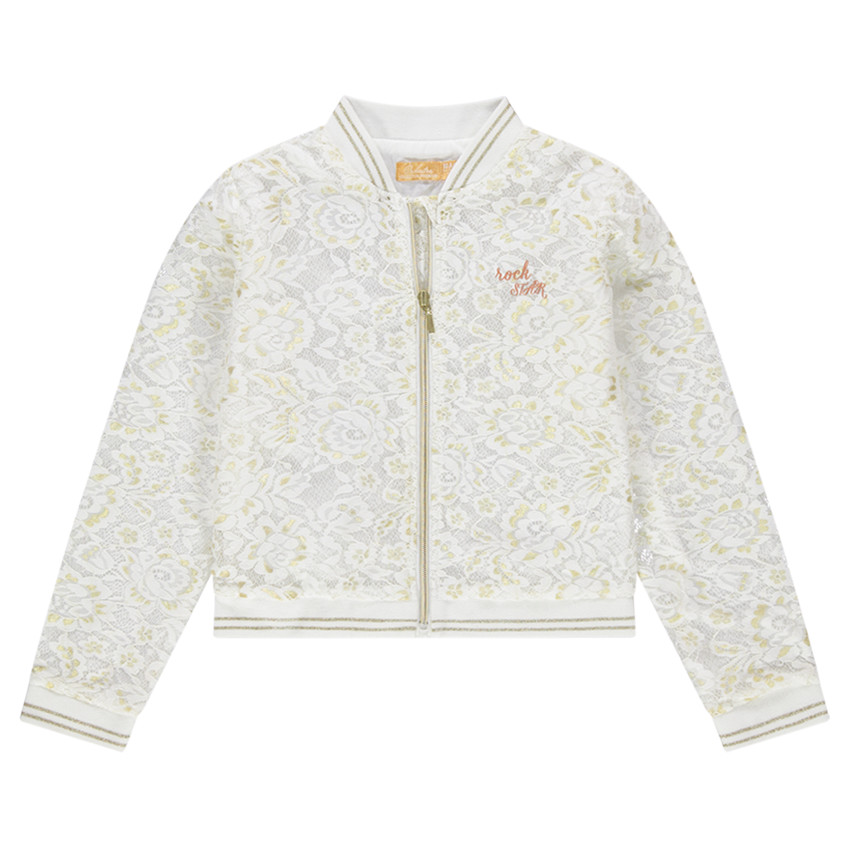 Teddy en dentelle avec touches de doré 