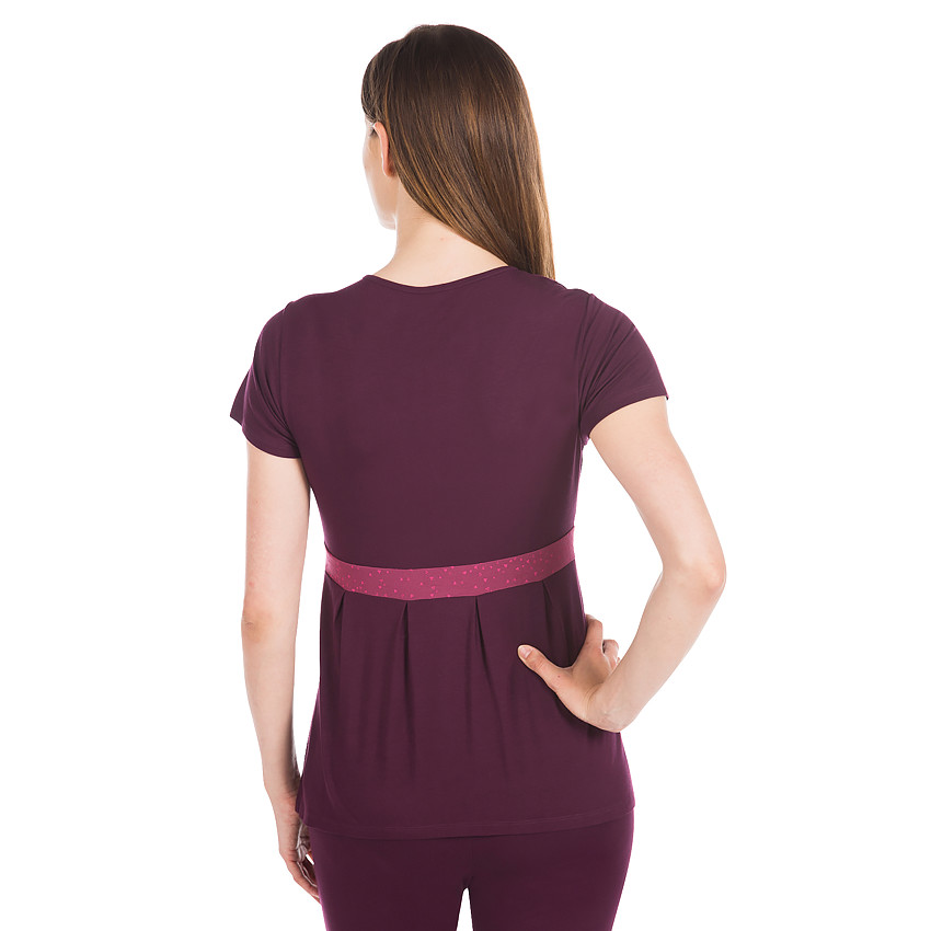 Tee-shirt manches courtes de grossesse et d'allaitement 