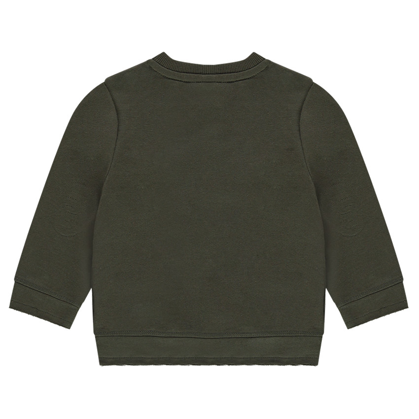 Sweat en molleton léger avec ouverture boutonnée sur le devant 