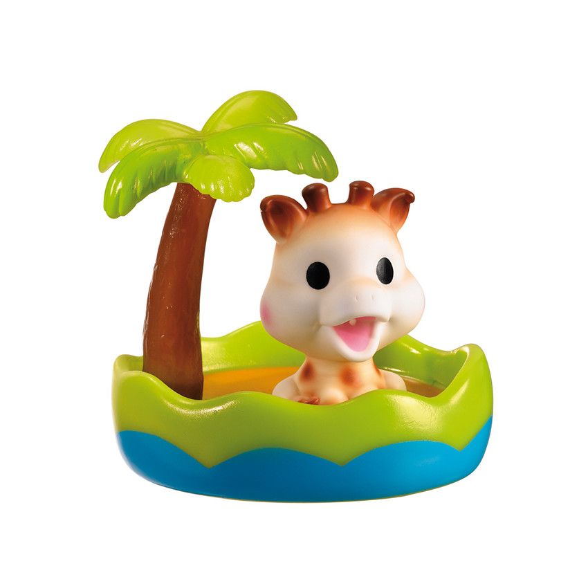 Coffret de bain Sophie la girafe - Bleu 