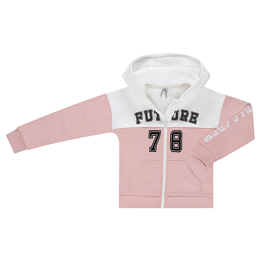 Junior - Gilet à capuche en molleton avec motif fantaisie 