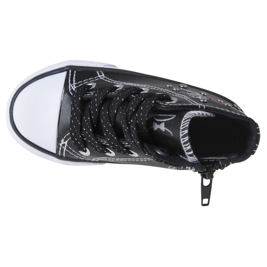 Baskets montantes avec broderies et rivets du 24 au 27 