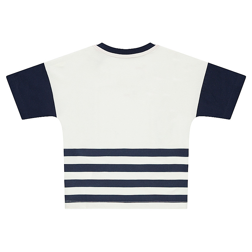 Tee-shirt manches courtes en jersey avec fusée printée 