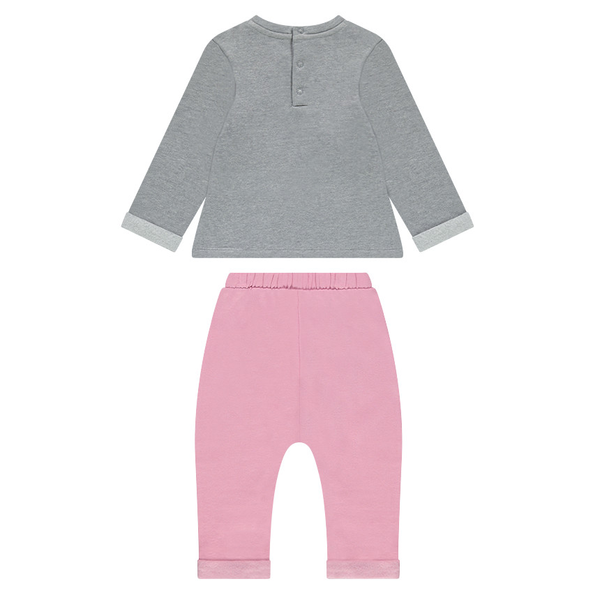 Jogging en molleton avec print fantaisie  