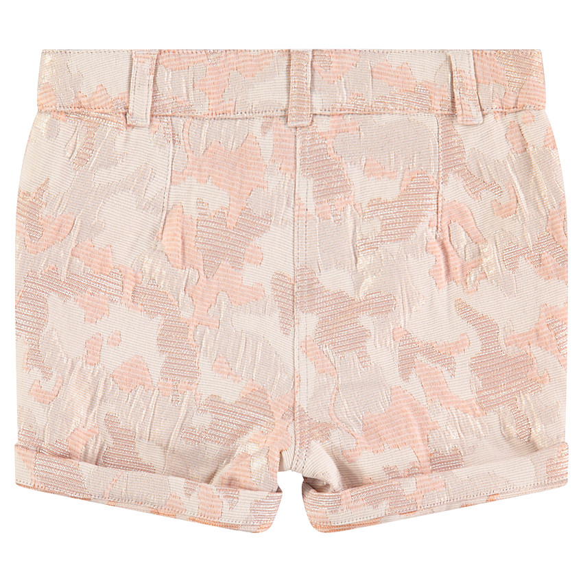 Short en jacquard avec motif esprit camouflage 