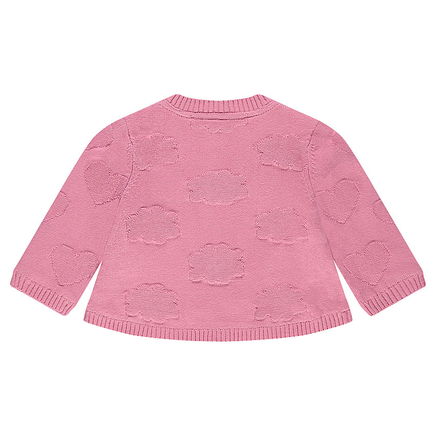 Gilet en tricot avec motif nuage ton sur ton 