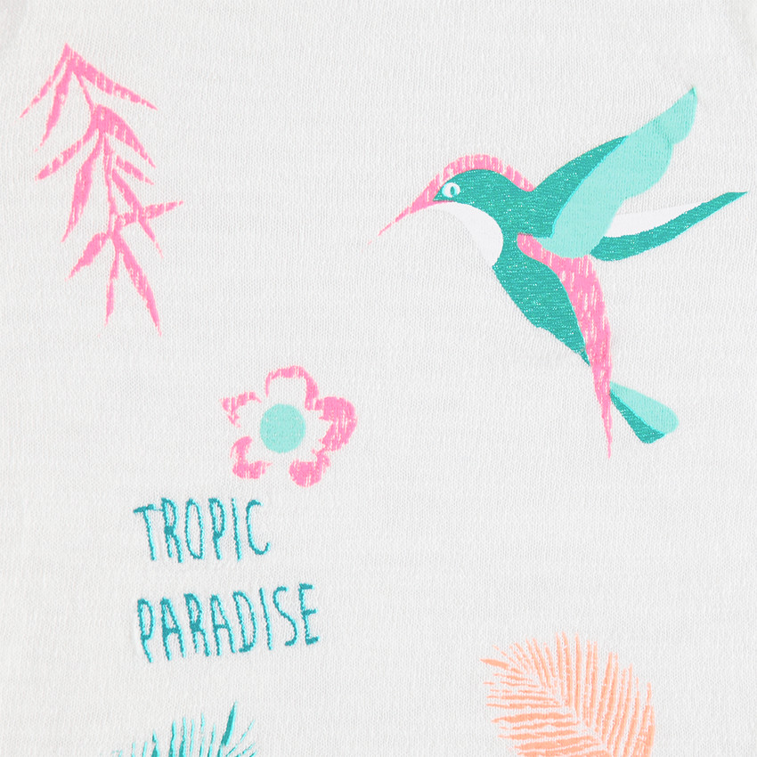 Pull en tricot avec motifs brodés et printés 