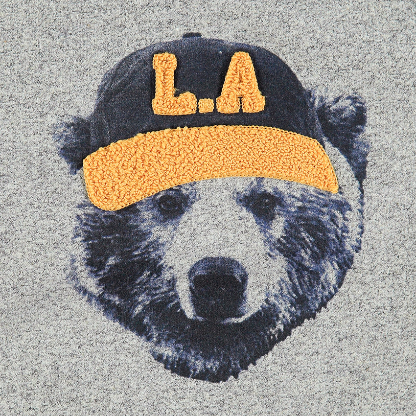 Sweat en molleton bicolore doublé sherpa 