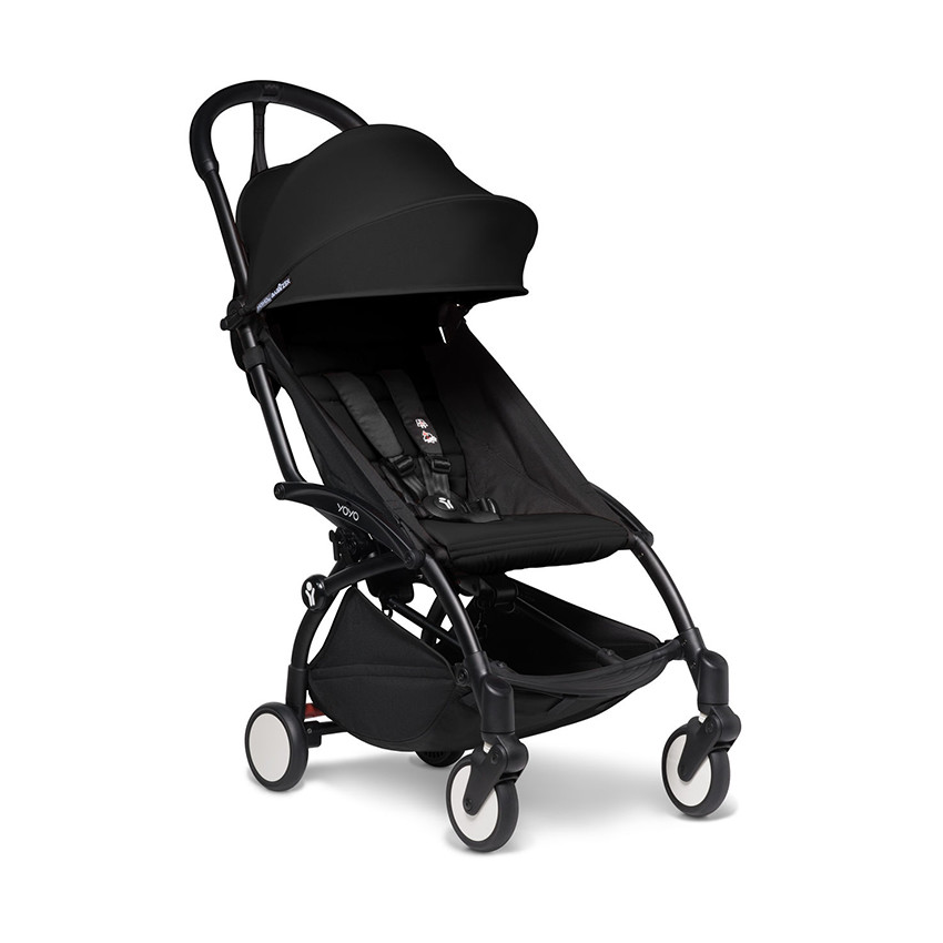 Poussette YOYO² 6+ châssis noir - Noir 
