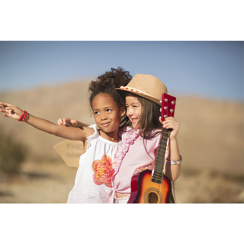 Débardeur volanté avec fleurs brodées en relief 