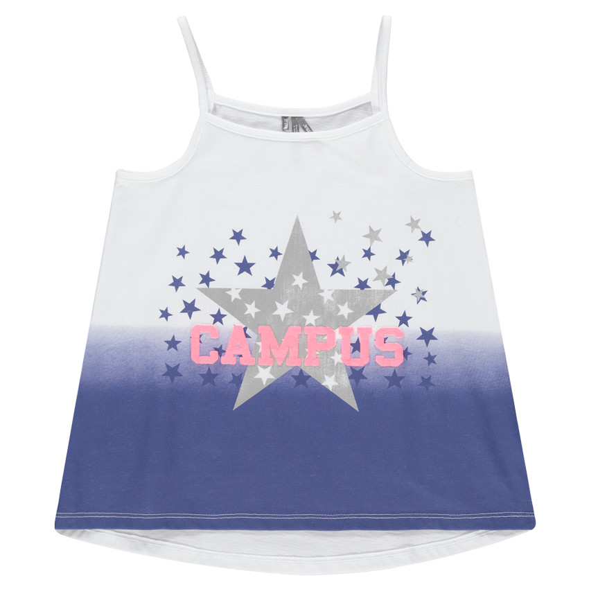 Junior - Débardeur effet tie and dye avec print étoiles  