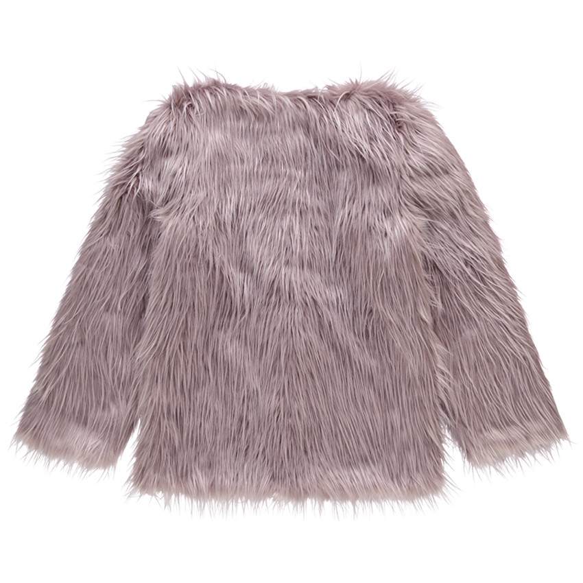 Junior - Blouson en fausse fourrure doublé satin 