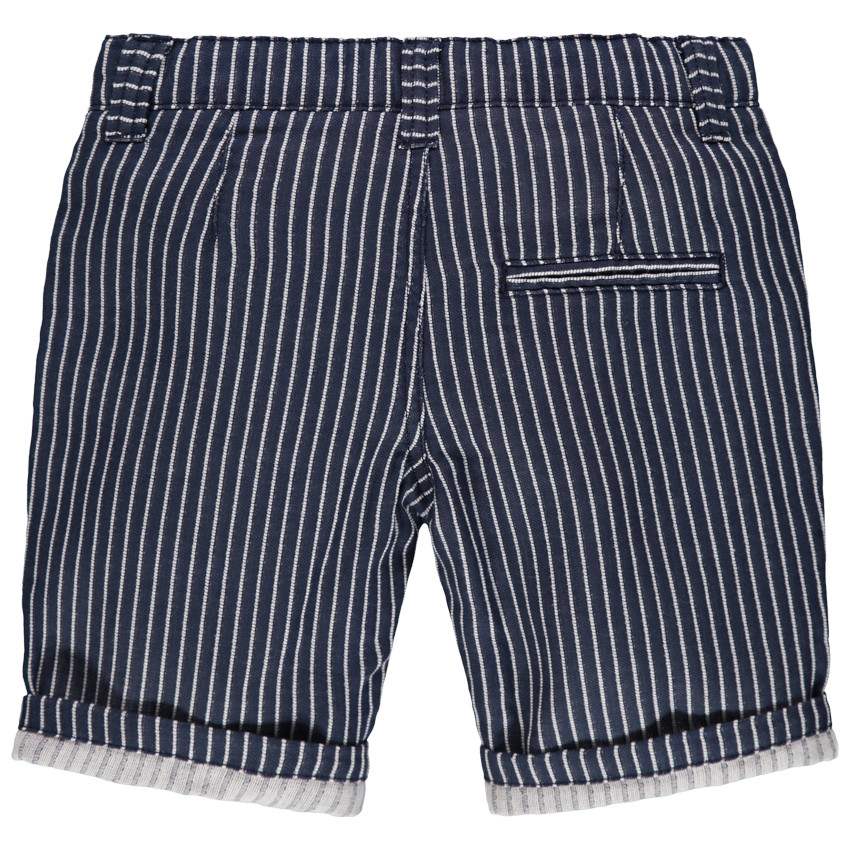 Bermuda à rayures verticales all-over 