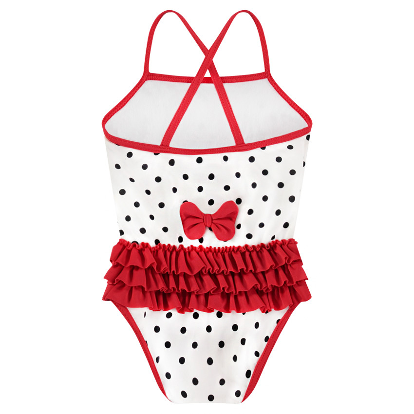 Maillot de bain 1 pièce à pois Dinsey print Minnie 