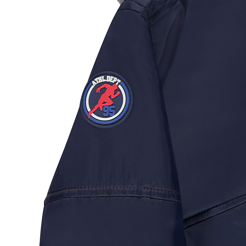 Blouson en nylon doublé jersey avec poches zippées 