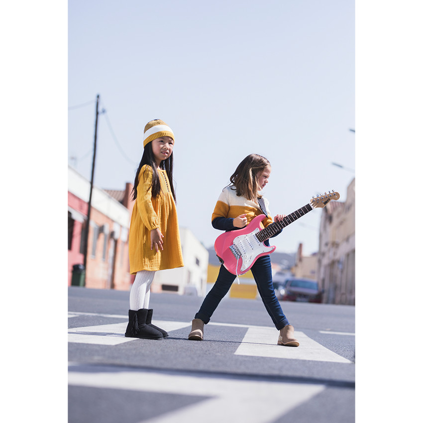 Jeans coupe slim effet used avec ceinture amovible motif ethnique 