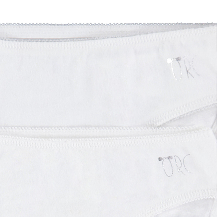 Lot de 2 culottes unies avec print logo 