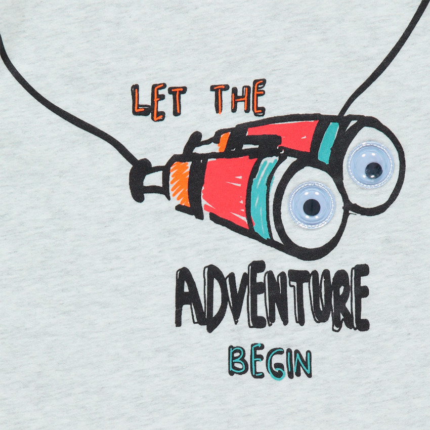 T-shirt manches courtes print jumelles ludiques 