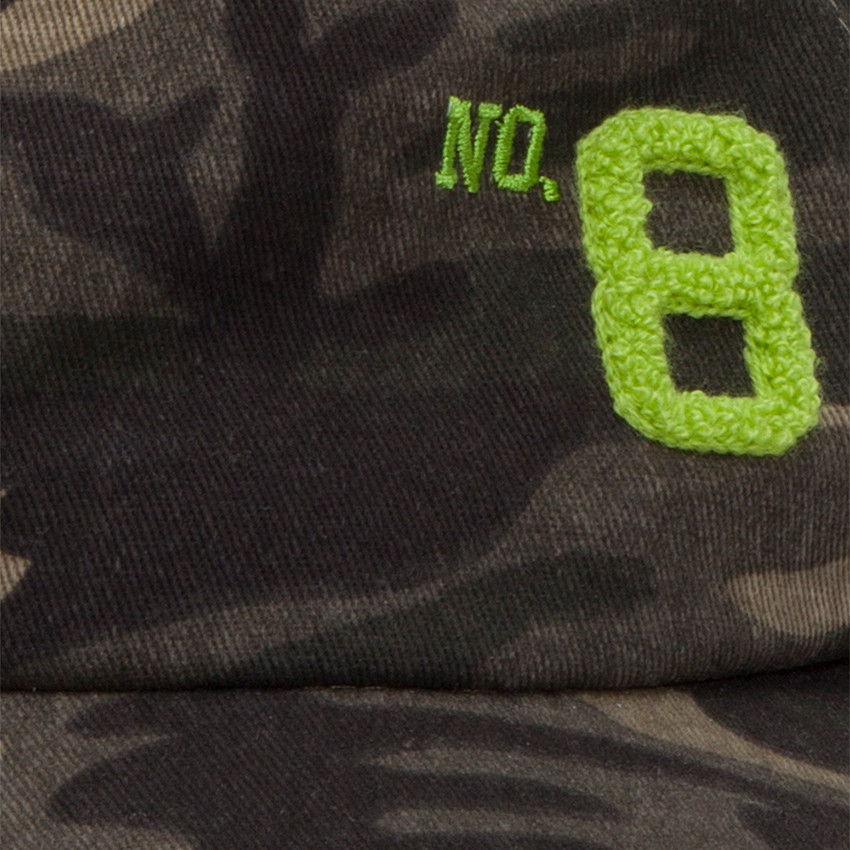 Casquette en twill motif army avec mesh au dos 