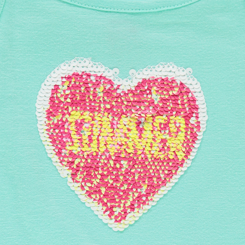 Robe effet 2 en 1 à sequins magiques avec imprimé floral 