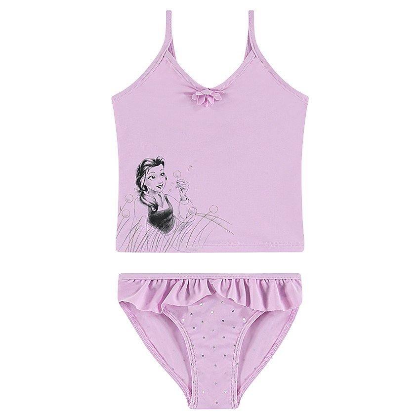 Maillot 2 pièces débardeur et culotte print Disney Belle 