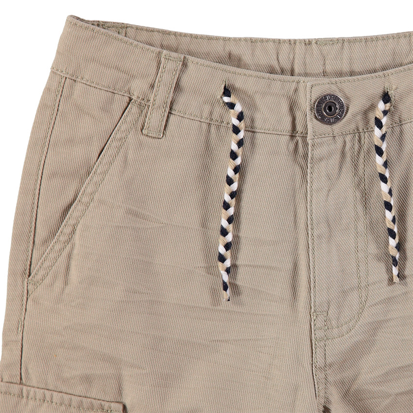 Junior - Bermuda en coton fantaisie à poches esprit cargo 