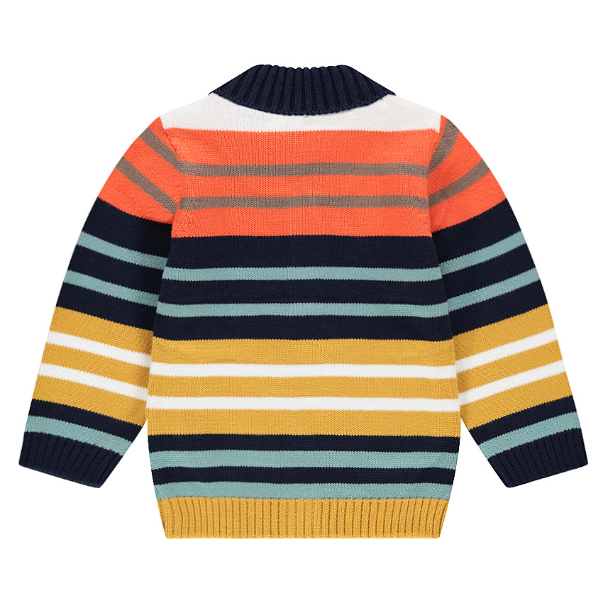 Gilet en tricot avec rayures jacquard all-over 