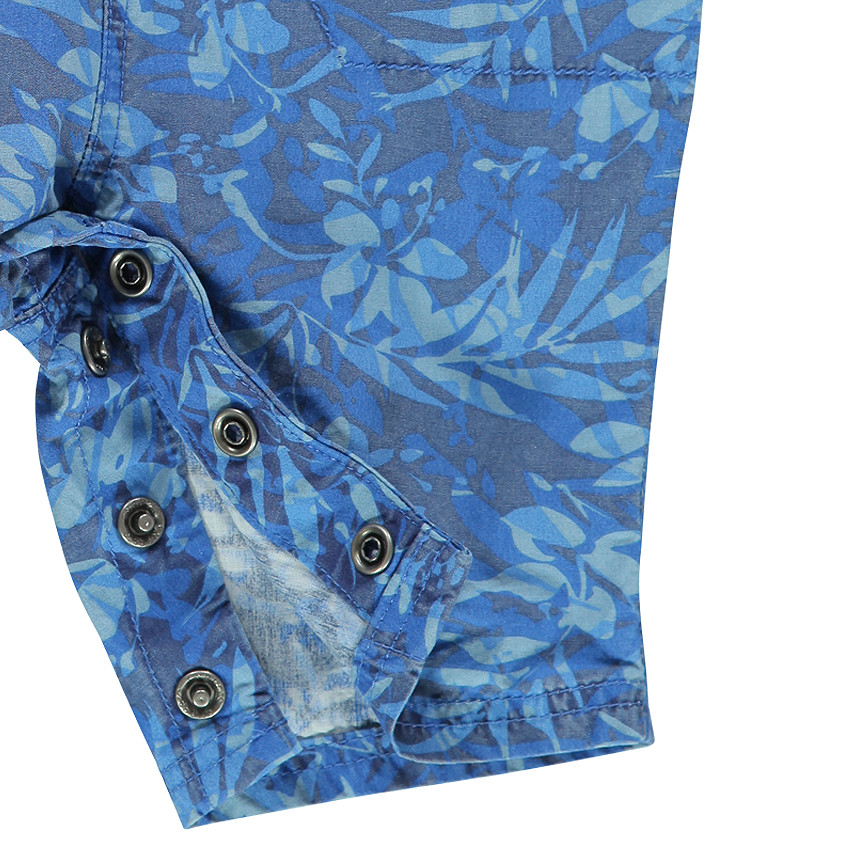 Salopette short avec imprimé végétal all-over 