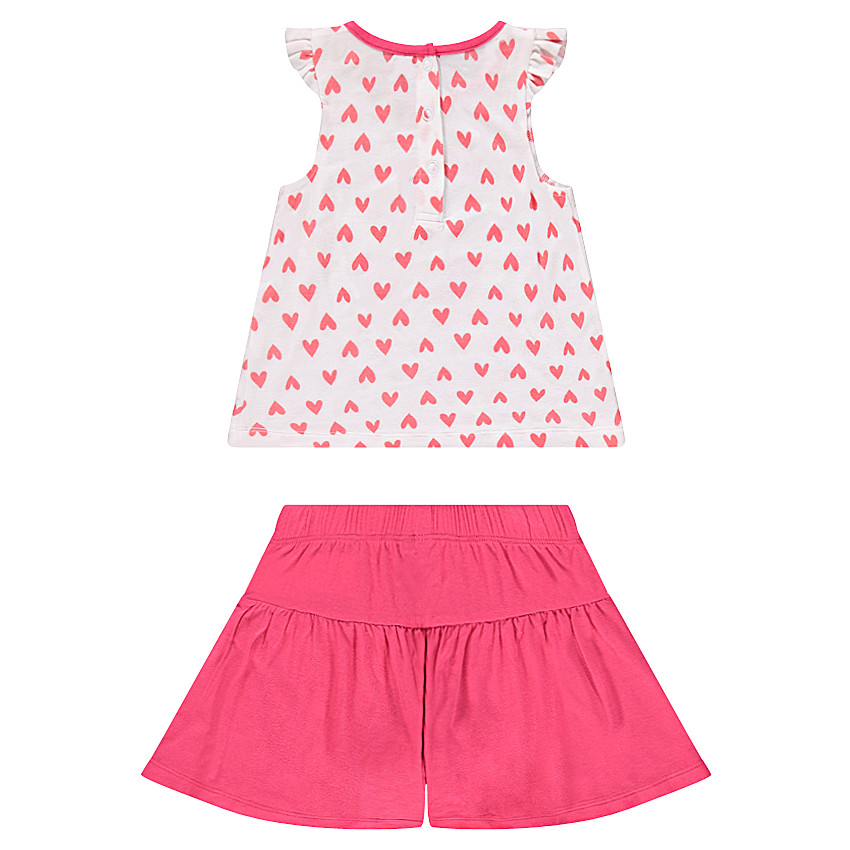 Ensemble de plage débardeur imprimé et jupe-short 