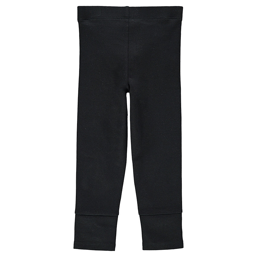 Legging en milano avec boutons dorés et volants 