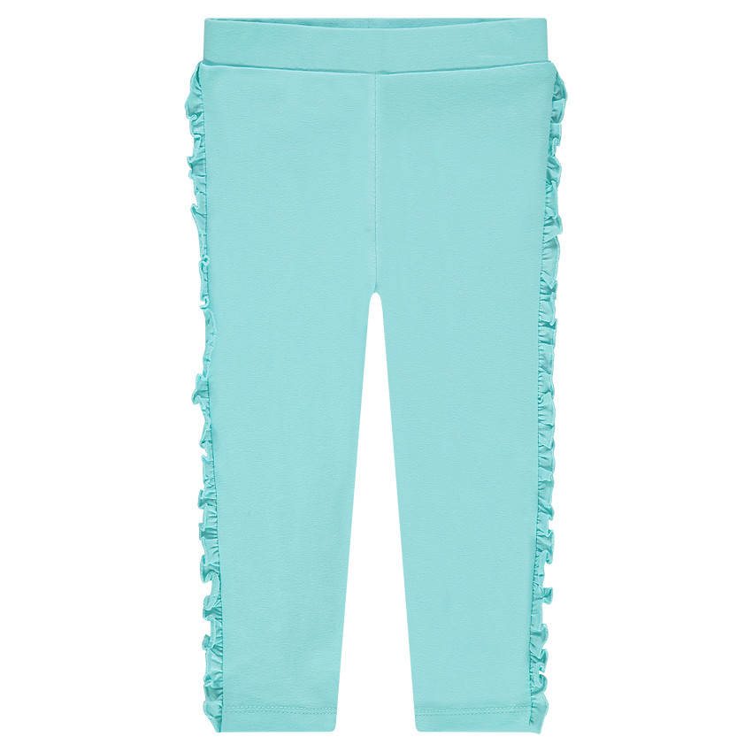 Legging en jersey mi-mollet avec volants 