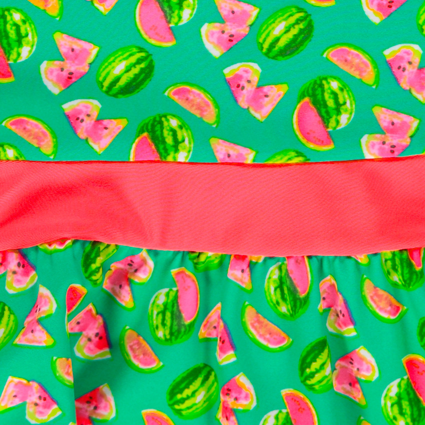 Robe de plage imprimée pastèque 