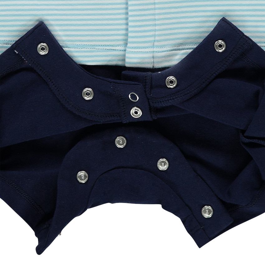 Combinaison effet 2 en 1 avec éléphant brodé 