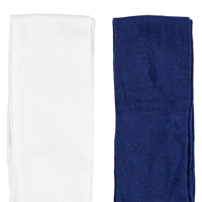 Lot de 2 collants épais unis 