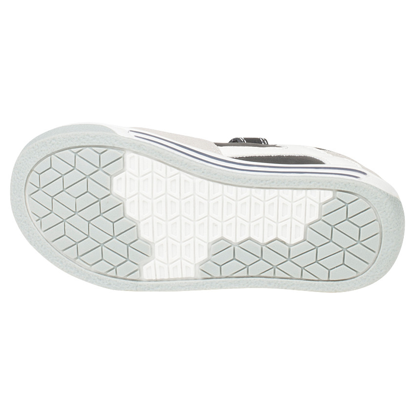 Salomés aspect cuir lisse et suédé à scratch 